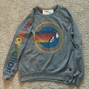 Aviator Nation Sweatshirt - Heather Grey Size M